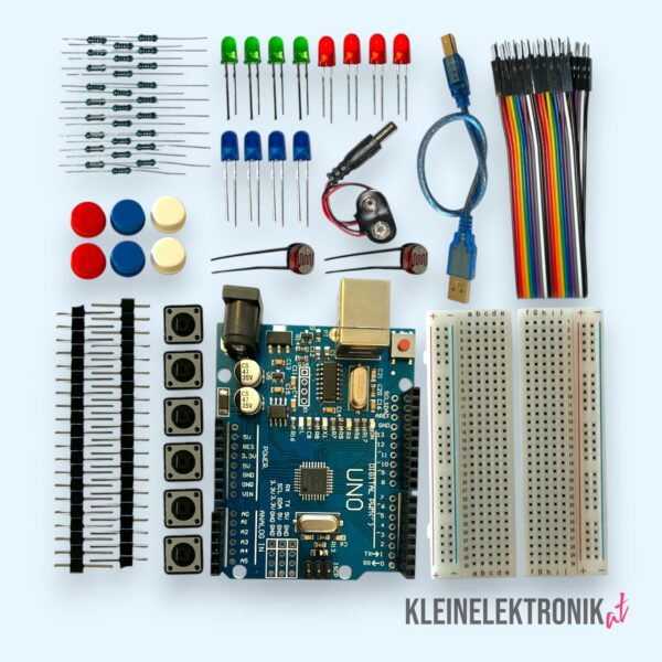 200051a UNO R3 Starterkit – Komplettset mit Breadboards, LEDs, Tastern & USB-Kabel