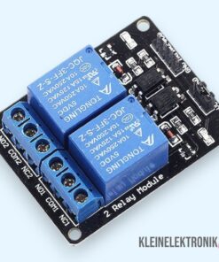 2-Kanal Relaismodul 5V – mit Optokoppler & Status-LEDs – Für Arduino, ESP32 & Raspberry Pi