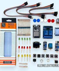 Elektronik Starterkit mit ESP32-Modul – OLED, Sensoren, Breadboard & Zubehör – Ideal für Arduino & Maker