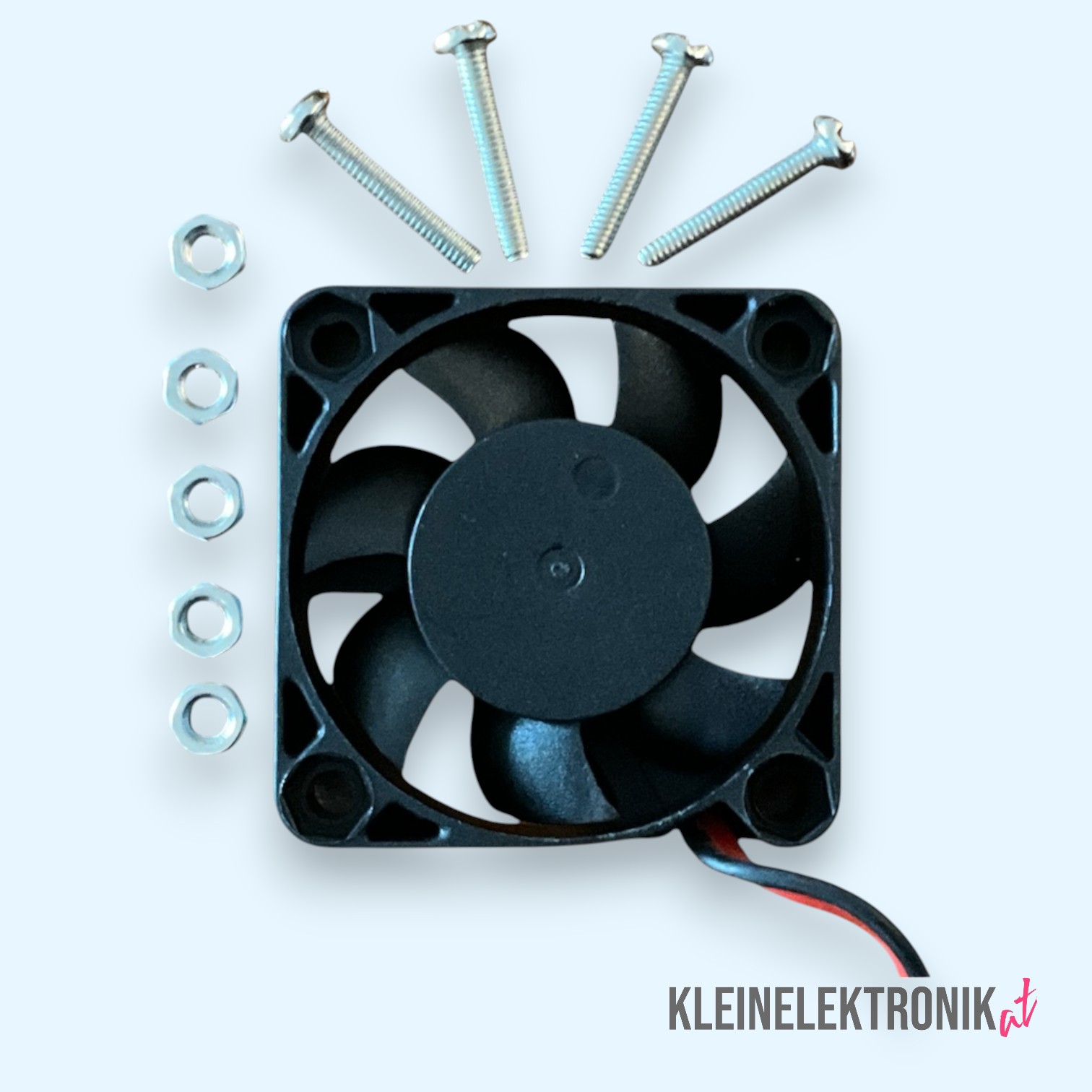 DC 5V Brushless Lüfter 40×40×10 mm – Leiser Mini-Lüfter mit Montageset für Raspberry Pi & 3D-Drucker