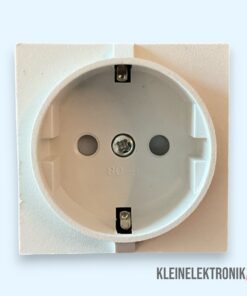 Alternative view of Einbausteckdose 5×5 cm mit Kinderschutz – 16A / 250V – Für Möbel, Wände & DIY-Projekte