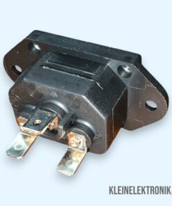 Alternative view of IEC320 C14 Netzsteckerbuchse – 250V 10A – Einbau-Steckdose für Netzteile & DIY-Projekte