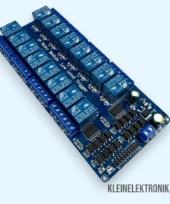 16-Kanal 12V Relais-Modul mit Optokoppler für Arduino, ESP32 & Raspberry Pi
