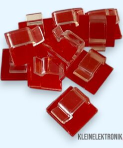10× selbstklebende Kabelclips – 15×15×8 mm – mit starkem Industriekleber für saubere Kabelverlegung