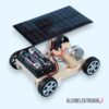 200106 DIY Solar Auto Bausatz – Hybrid-Antrieb mit Solarpanel & Batterie, Lernspielzeug aus Holz