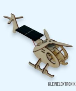 DIY Solar Helikopter Bausatz aus Holz – Lernspielzeug mit Solarantrieb ohne Batterien