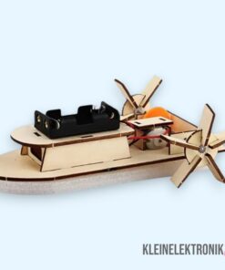 DIY Hovercraft Bausatz aus Holz – Sumpfboot mit Doppel-Propellerantrieb zum Basteln
