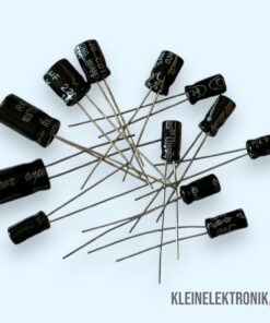 Elektrolytkondensator-Sortiment 12-tlg. – 12 Werte (1µF-470µF) für Arduino