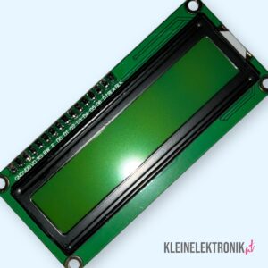 200115 LCD 1602 Display (16x2 Zeichen) mit I2C Modul, grüner Hintergrund, für Arduino