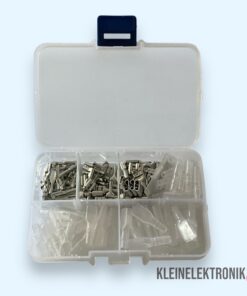 Flachstecker Kabelschuhe Sortiment 120-tlg. (2,8/4,8/6,3mm) mit Isolierhülsen in Sortimentsbox