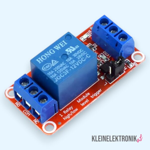 200126 1-Kanal 5V Relais Modul mit Optokoppler & Jumper (High/Low-Trigger) für Arduino