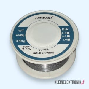 20251025_110326 Lötzinn 100g Rolle (0.8mm) mit Flussmittelseele (2.0%) | Sn60/Pb40 für Elektronik