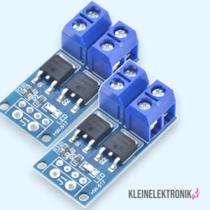 200134 2er Set: 15A/400W MOSFET Trigger Schalter Modul DC 5-36V – PWM-fähig für Arduino/Steuerung